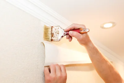 Pose de papier peint à Villeny — revêtements muraux et toiles de verre